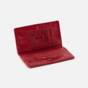 HOBO Lumen Zip Bifold Wallet In Red